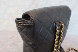 CHANEL/シャネル マトラッセチェーンリュック ラムスキン ブラック/ゴールド金具 リュック 700080062