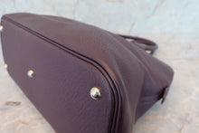 将图片加载到图库查看器，HERMES BOLIDE 35 Clemence leather Raisin □F刻印 Shoulder bag 700070056
