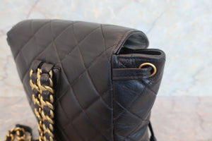 CHANEL/シャネル マトラッセチェーンリュック ラムスキン ブラック/ゴールド金具 リュック 700080062