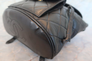 CHANEL/シャネル マトラッセチェーンリュック ラムスキン ブラック/ゴールド金具 リュック 700080062