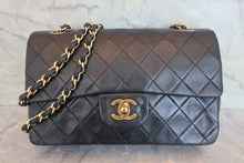 画像をギャラリービューアに読み込む, CHANEL/シャネル マトラッセＷフラップＷチェーンショルダーバッグ ラムスキン ブラック/ゴールド金具 ショルダーバッグ 800070036

