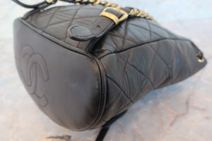 CHANEL/シャネル マトラッセチェーンリュック ラムスキン ブラック/ゴールド金具 リュック 700080062