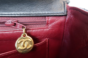 CHANEL/シャネル 中マトラッセシングルフラップチェーンショルダーバッグ ラムスキン ブラック/ゴールド金具 ショルダーバッグ 700040023