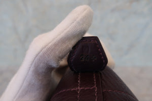 HERMES BOLIDE 35 Clemence leather Raisin □F刻印 Shoulder bag 700070056