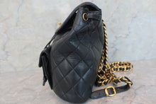 Load image into Gallery viewer, CHANEL Matelasse chain back pack Lambskin Black/Gold hadware Back pack 600040185
