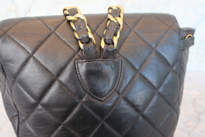 CHANEL/シャネル マトラッセチェーンリュック ラムスキン ブラック/ゴールド金具 リュック 700080062