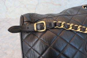 CHANEL/シャネル マトラッセチェーンリュック ラムスキン ブラック/ゴールド金具 リュック 700080062