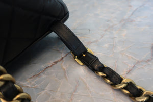 CHANEL/シャネル マトラッセチェーンリュック ラムスキン ブラック/ゴールド金具 リュック 700080062