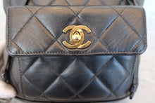 画像をギャラリービューアに読み込む, CHANEL/シャネル マトラッセチェーンリュック ラムスキン ブラック/ゴールド金具 リュック 700080062
