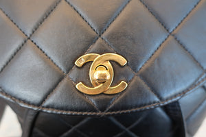CHANEL/シャネル マトラッセチェーンリュック ラムスキン ブラック/ゴールド金具 リュック 700080062