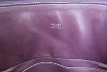 将图片加载到图库查看器，HERMES BOLIDE 35 Clemence leather Raisin □F刻印 Shoulder bag 700070056
