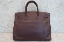 将图片加载到图库查看器，HERMES BIRKIN 40 Buffalo leather Brown □C刻印 Hand bag 600100204
