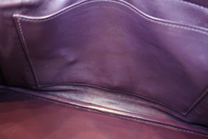 HERMES BOLIDE 35 Clemence leather Raisin □F刻印 Shoulder bag 700070056
