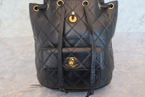 CHANEL/シャネル マトラッセチェーンリュック ラムスキン ブラック/ゴールド金具 リュック 700080062