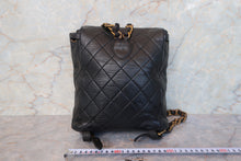 Load image into Gallery viewer, CHANEL Matelasse Chain back pack Lambskin Black/Gold hadware Back pack 700120055
