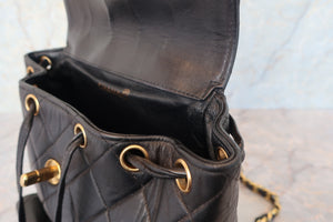 CHANEL/シャネル マトラッセチェーンリュック ラムスキン ブラック/ゴールド金具 リュック 700080062