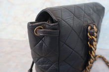 Load image into Gallery viewer, CHANEL Matelasse Chain back pack Lambskin Black/Gold hadware Back pack 700120055
