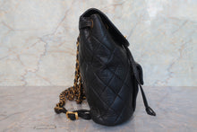 Load image into Gallery viewer, CHANEL Matelasse Chain back pack Lambskin Black/Gold hadware Back pack 700120055
