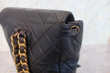 Load image into Gallery viewer, CHANEL Matelasse Chain back pack Lambskin Black/Gold hadware Back pack 700120055
