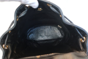 CHANEL/シャネル マトラッセチェーンリュック ラムスキン ブラック/ゴールド金具 リュック 700080062