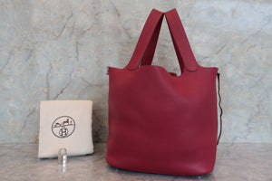 HERMES／エルメス ピコタンロックGM トリヨンクレマンス ルビー □N刻印 ハンドバッグ 700070043