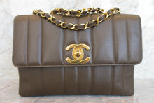 画像をギャラリービューアに読み込む, CHANEL/シャネル マドモアゼルチェーンショルダーバッグ キャビアスキン カーキ/ゴールド金具 ショルダーバッグ 700060175
