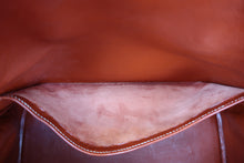 Load image into Gallery viewer, HERMES HAUT A COURROIRE 32 Toile H/Box carf leather Beige/Brique 〇Y Engraving Hand bag 800080158
