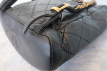 Load image into Gallery viewer, CHANEL Matelasse Chain back pack Lambskin Black/Gold hadware Back pack 700120055
