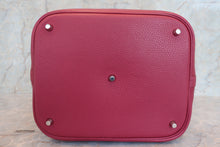 将图片加载到图库查看器，HERMES PICOTIN LOCK GM Clemence leather Ruby □N刻印 Hand bag 700070043
