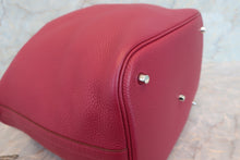 将图片加载到图库查看器，HERMES PICOTIN LOCK GM Clemence leather Ruby □N刻印 Hand bag 700070043

