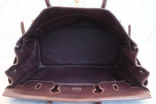 将图片加载到图库查看器，HERMES BIRKIN 40 Buffalo leather Brown □C刻印 Hand bag 600100204
