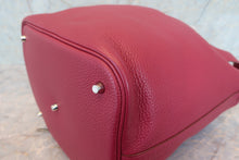 将图片加载到图库查看器，HERMES PICOTIN LOCK GM Clemence leather Ruby □N刻印 Hand bag 700070043
