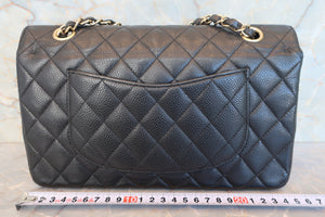 CHANEL/シャネル マトラッセＷフラップＷチェーンショルダーバッグ キャビアスキン ブラック/ゴールド金具 ショルダーバッグ 700080073