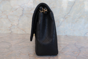 CHANEL/シャネル マトラッセＷフラップＷチェーンショルダーバッグ キャビアスキン ブラック/ゴールド金具 ショルダーバッグ 700080073