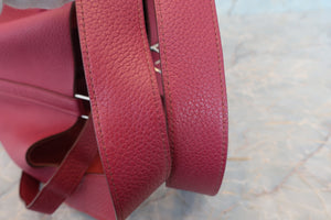 HERMES／エルメス ピコタンロックGM トリヨンクレマンス ルビー □N刻印 ハンドバッグ 700070043