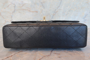 CHANEL/シャネル マトラッセＷフラップＷチェーンショルダーバッグ キャビアスキン ブラック/ゴールド金具 ショルダーバッグ 700080073