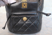 Load image into Gallery viewer, CHANEL Matelasse Chain back pack Lambskin Black/Gold hadware Back pack 700120055
