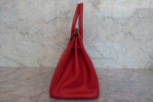 Load image into Gallery viewer, HERMES CANDY BIRKIN 35 Epsom leather Rouge casaque/Blue thalassa □O Engraving Hand bag 800070145
