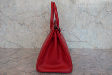Load image into Gallery viewer, HERMES CANDY BIRKIN 35 Epsom leather Rouge casaque/Blue thalassa □O Engraving Hand bag 800070145
