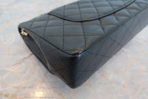 CHANEL/シャネル マトラッセＷフラップＷチェーンショルダーバッグ キャビアスキン ブラック/ゴールド金具 ショルダーバッグ 700080073