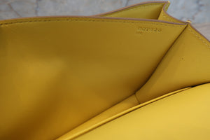 HERMES／エルメス コンスタンス3 ミニ ヴォーエプソン ライム D刻印 ショルダーバッグ 700050263