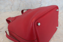 Load image into Gallery viewer, HERMES PICOTIN LOCK PM Clemence leather Rouge garance □I Engraving Hand bag 500080077
