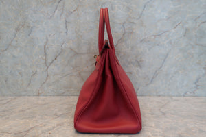 HERMES／エルメス バーキン35 クシュベル ルージュヴィフ 〇Z刻印 ハンドバッグ 700070187
