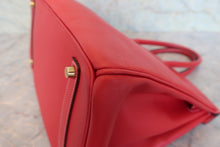 Load image into Gallery viewer, HERMES CANDY BIRKIN 35 Epsom leather Rouge casaque/Blue thalassa □O Engraving Hand bag 800070145
