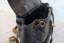 Load image into Gallery viewer, CHANEL Matelasse Chain back pack Lambskin Black/Gold hadware Back pack 700120055
