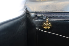 Load image into Gallery viewer, CHANEL Medium Matelasse single flap double chain shoulder bag Lambskin Black/Gold hadware Shoulder bag 800020161
