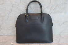 Load image into Gallery viewer, HERMES BOLIDE 35 Ardennes leather Black □B Engraving Shoulder bag 600080141
