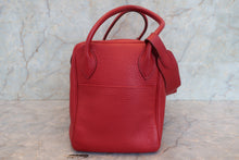 Load image into Gallery viewer, HERMES LINDY 34 Clemence leather Rouge garance □M Engraving Shoulder bag 700100237
