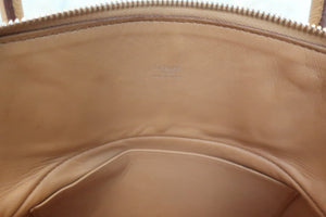 HERMES／BOLIDE 31 Clemence leather Tabac camel □L Engraving Shoulder bag 600070035