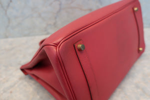 HERMES／エルメス バーキン35 クシュベル ルージュヴィフ 〇Z刻印 ハンドバッグ 700070187